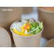 Recyclable Salad Disposable Paper Soup Bowls With Lids