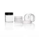 Flower Packaging Glass Child Resistant Jars 3oz Glass Jar With Black Smooth Cr Lids