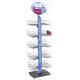 Colorful Metal Drinks Retail Merchandising Displays Double Sided Floor Standing