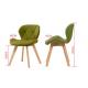 Slip Resistant Beech Dining Chair , Multi Coloured Fabric Dining Chairs