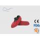 Red Color Disposable Waterproof Shoe Covers ISO Certification 16 * 41CM