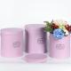 Biodegradable Round Floral Flower Bouquet Gift Box For Hanukkah Matt Lamination