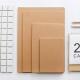 Multiple Size Writing Journal Notebook With Kraft Brown Soft Cover Material