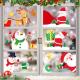 Snowman Christmas Decoration Window Stickers Self Adhesive Sticker Mixed Color