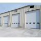 Galvanized Steel Sectional Garage Doors , Commercial Sectional Doors 420mm-530mm Width