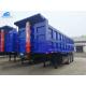 60000kg 3 Axle Dump Trailer For Bauxite Coal Gravel Transport