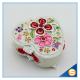 Hand Oil Printed Metal Storage Box for Jewelry with Beautiful Flowers