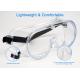 PVC PC Medical Safety Glasses Eye Effective Protection Lightweight Comfortable