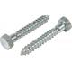 Blue Zinc Self Drilling Screws , Self Tapping Hex Screws OEM Available