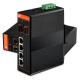 Gigabit Central Ethernet Switch,Unmanaged,4x10/100/1000Base-TX + 2x1000Base-FX SFP