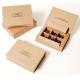 200x100x80mm Chocolate Packaging Box Paper Kraft Chocolate Box With Divider