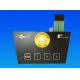PET Material EL Back Illuminated Membrane Switch Waterproof With 3m Adhesive