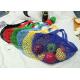 6 Colors Cotton Mesh Vegetable Bags Portable For Adult Supermarket Shopping