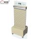 Commercial Retail Store Large Slatwall Wood Flooring Display Rack With Storage