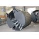 New Condition Q345B Steel Drilling Rig Spare Parts , Clay Drilling Bucket Double Bottom