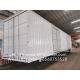 Box Semi Trailer Personalized Enclosed Semi Trailer White With Side Door