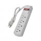 4 outlet Power Strip and Extension Socket With 15A Circuit Breaker Surger Protector