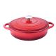 Chef Enameled Oval Dutch Oven With Lid Size 30cm 4.2/5.5kg