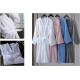 100% Cotton Material Hotel Spa Bathrobe White Kimono Collar With Logo