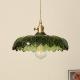 Modern Glass Pendant Lighting Fixture Luminaire Green Flower Bar Restaurant Hanging Light(WH-GP-107)