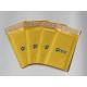 customize yellow printing Kraft Bubble Mailer , Cushioned Postage Mailing Bags 165*200+40mm and 150*180+40mm