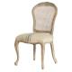 Craved oak wood chair with rattan back for luxury event and weddings decorations use