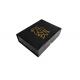 Gold Stamping Logo Printed Fold Up Gift Boxes , Book Shaped Paper Gift Box