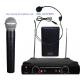 LS-302 dual channel VHF wireless microphone with two  micrófono /  good quality MIC