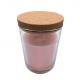 Candle Jar Clear Glass Bottle Cork Lid Airtightness For Decorative