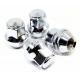 19mm Hex Acura Car Accessories / Chrome Large Acorn Seat Lug Nuts 12x1.5mm