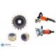 Bush Hammers, Multiple-Tips Multi Tooth Scarifier Cutters, Airtec RM320 Floor Scarifier Grinding Machines Accessories