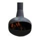 Carbon Iron Construction Wood Burning Fire Pit With Assembly Required Hanging Fireplace