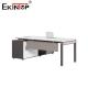 Industrial Style Customizable Executive Office Desk With Storage Cabinet