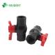 High Thickness Type Handle Black PVC Octagonal Ball Valve for Water Media