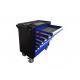 Movable 770x460x887mm 36 inch 7 Drawer Tool Chest Cart Cabinet Trolley With Door Blue