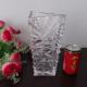 25CM Tall Ice cracked vase high Clear glass vases China wholesale supplier