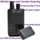 CW04 Mini Wireless Remote Audio Transmitter Receiver Spy Bug W/ Voice Recording in TF Card