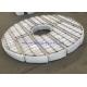 Stainless Steel Grids Enforced PTFE Mesh Pad Demister , Wire Mesh Pad 1888 Mm