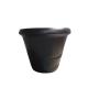 Modern new high-strength light weight black fiberglass flower pot for garden