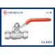 Pipe Connection PN25 brass ball float valve Flat Lever Handle