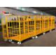 1100*800*1700MM size foldable trolley, customized logistics trolley with mute caster