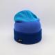 Custom Knit Beanie Hats Blue Color Warm Winter Blank Pattern