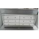 6 Drawers Big Mirrored Cabinet Chest in Mirror Furniture Set