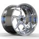 Face Brushed Coating Spoke Chrome Wheels 2 Piece 18x7 19x12 Staggered Alloy Mustang Rims