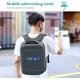 Tesinll Travel Laptop Backpack LED Screen Full Color For Adult College Students
