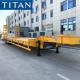 3 Axle 60t Lowbed Low Bed Flatbed Trailer Truck Price for Sale
