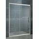 Matte Silver Finished 6 MM Glass Shower Enclosures Aluminum Alloy Inline With SS Accessories