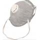 Gray Color FFP1 Face Mask , Exhalation Valve Dust Protection Mask Cup / Cone Shape