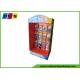 Portable Retail Cardboard Power Wing Display Stand With Metal Pegs For Toys