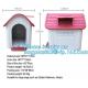 Home Indoor Outdoor Eco Friendly Dog House, Wholesale blue indoor outdoor plastic pet dog house, Kennel with window, cat